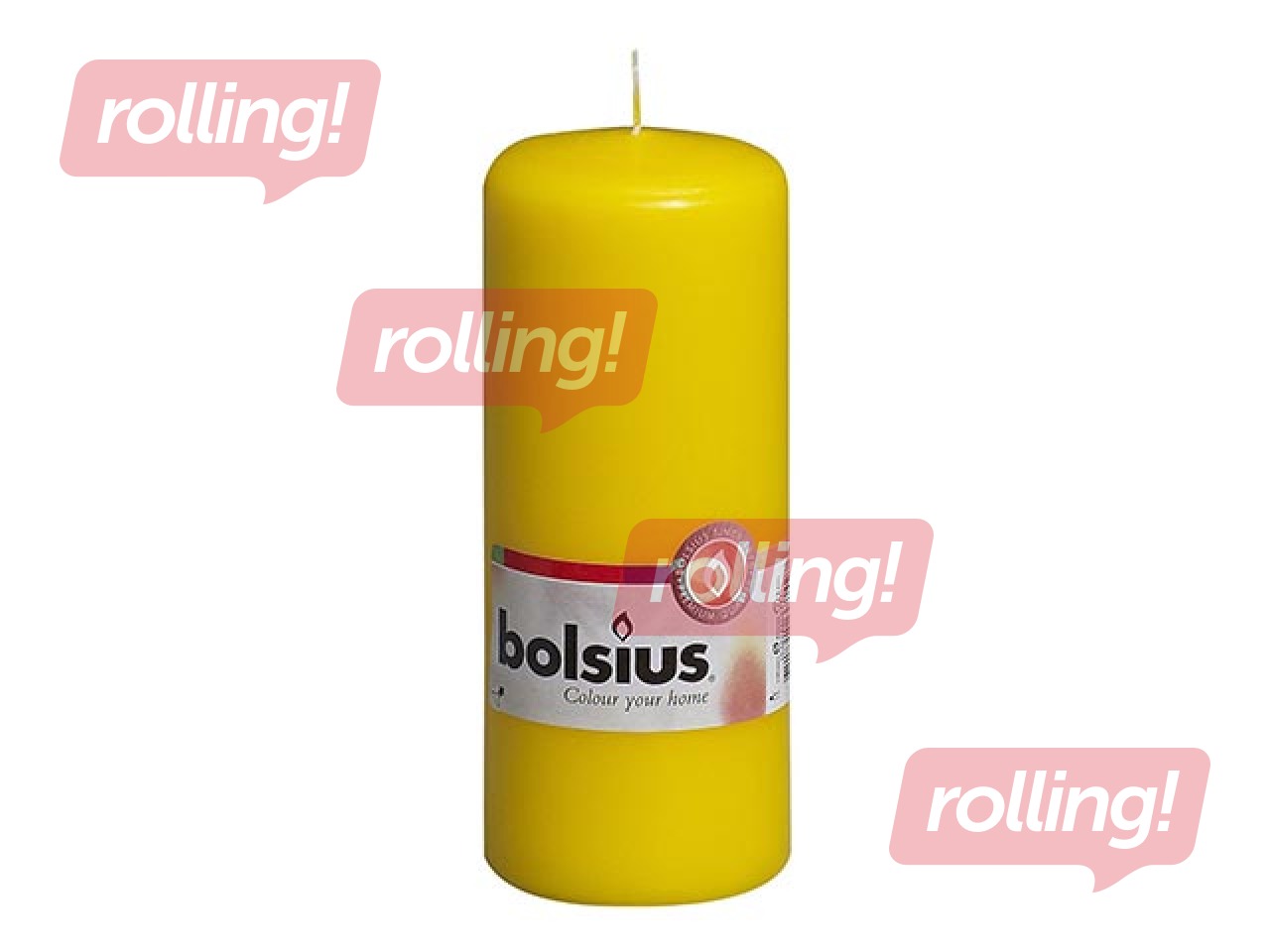 Svece cilindra ø6 h-15cm, dzeltena