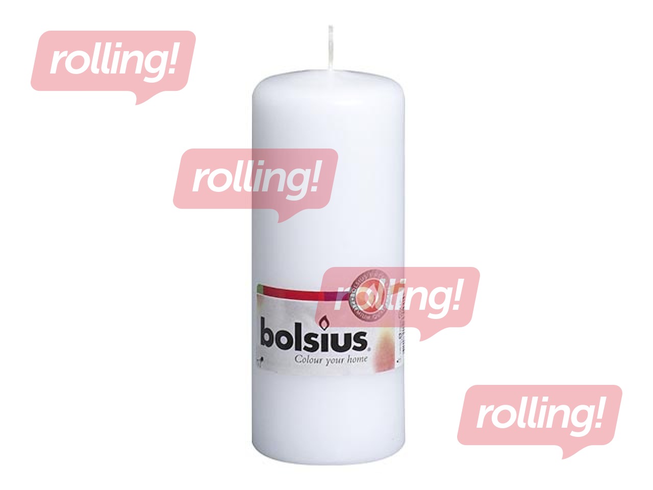 Svece cilindra ø6 h-15cm, balta