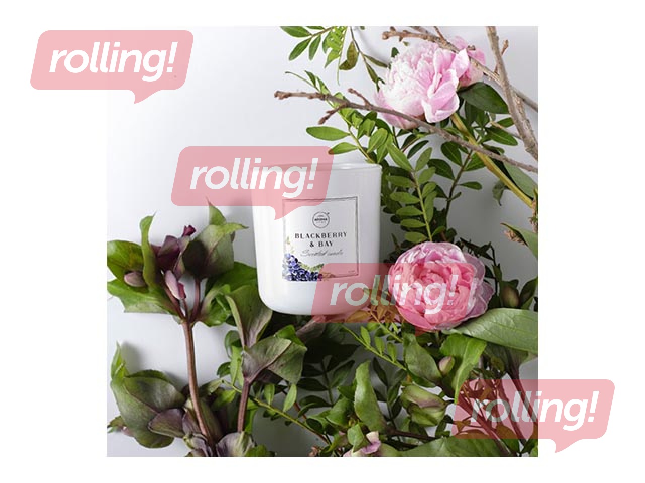 Aromātiskā svece Aroma, PERFUME, Blackberry & Bay, 150g