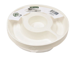 Šķīvis festivālu, 5-nodalījumu, diametrs 24mm, 10 gb./iepakojumā