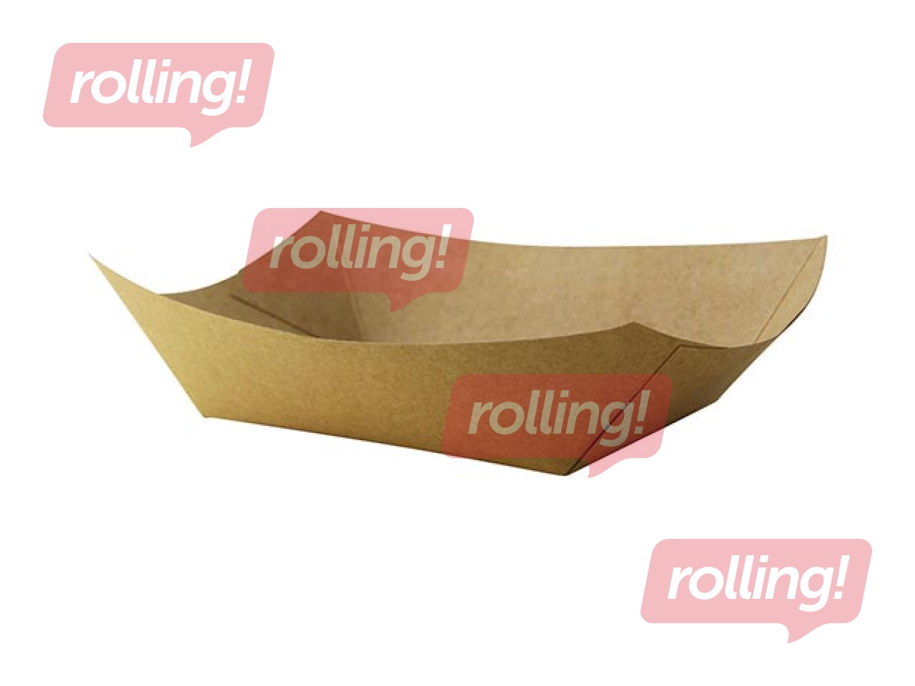 Trauki uzkodām, 14x10x3 cm, kartona,  250 gab.