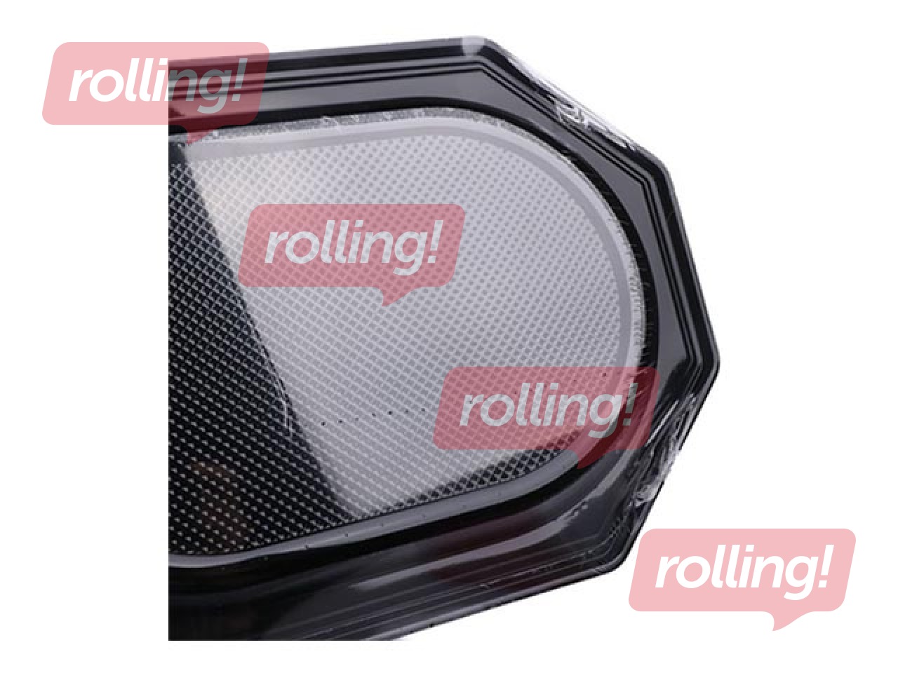 Paplātes SPINO, 35x25 cm, plastmasas, melnas, 3 gab.