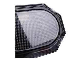 Paplātes SPINO, 35x25 cm, plastmasas, melnas, 3 gab.