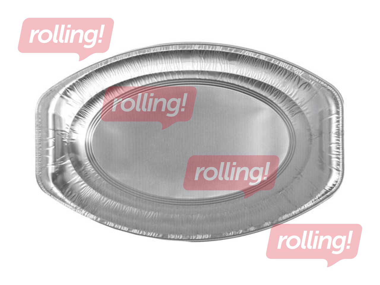 Paplātes, 42.8x27.8 cm, alumīnija, 10 gab.