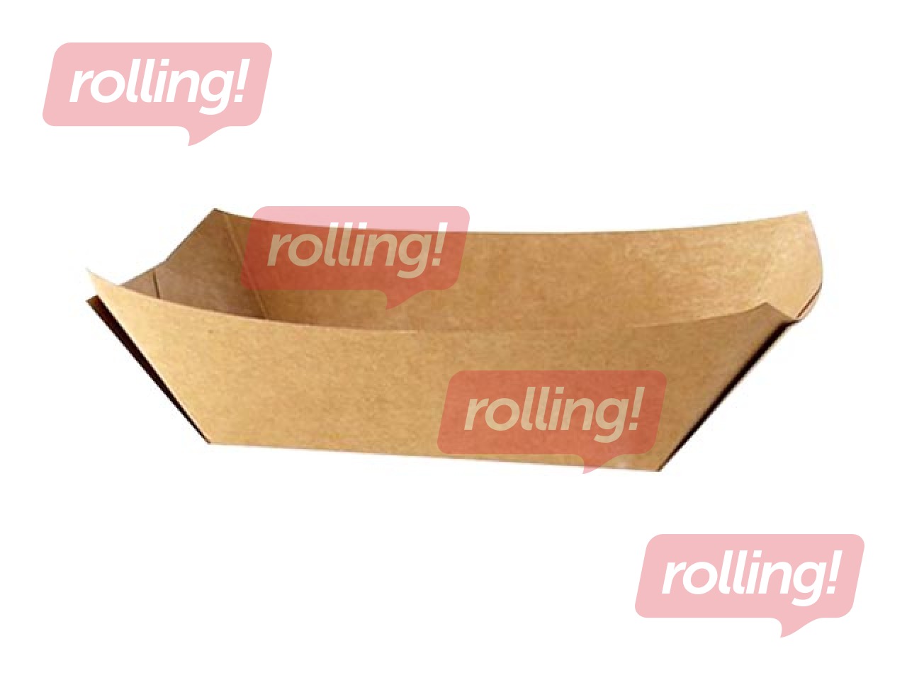 Trauki uzkodām, 21.5x15x5 cm, kartona, laiviņa, 100 gab.