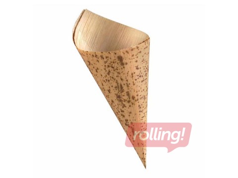 Trauki uzkodām,17 cm, bambusa, konuss, 100 gab.