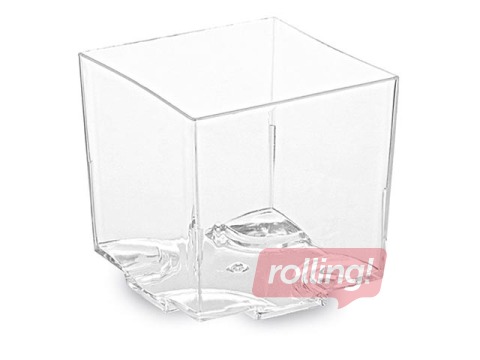 Trauki uzkodām, 4.4x4.4 cm, h-4.3 cm, plastmasas, 20 gab.