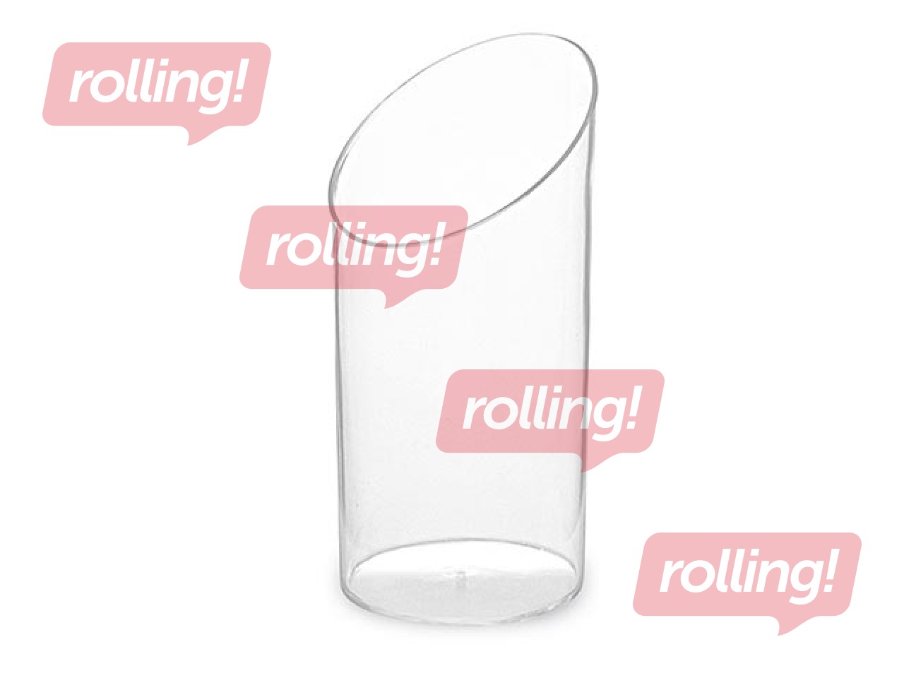 Trauki uzkodām, Ø4.5 cm, h-8.4 cm, plastmasas, 20 gab.