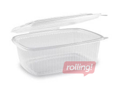 Kārbas ar vākiem, plastmasas, 1500ml, 23.4 x 17.7 cm h-7 cm, 25 gab.