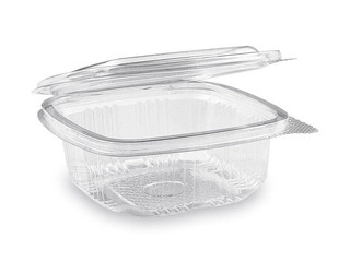 Kārbas ar vākiem, plastmasas, 250ml, 50 gab.
