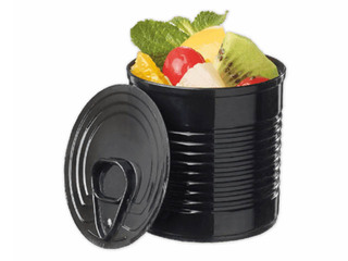 Kārbas ar vākiem, plastmasa, 5.1 x 4.8 cm, 60 ml, 25 gab., melnas
