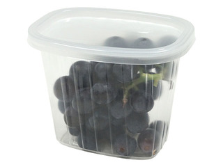 Kārba plastmasas ar vāku, caurspīdīgas, 750ml, 50 gab.