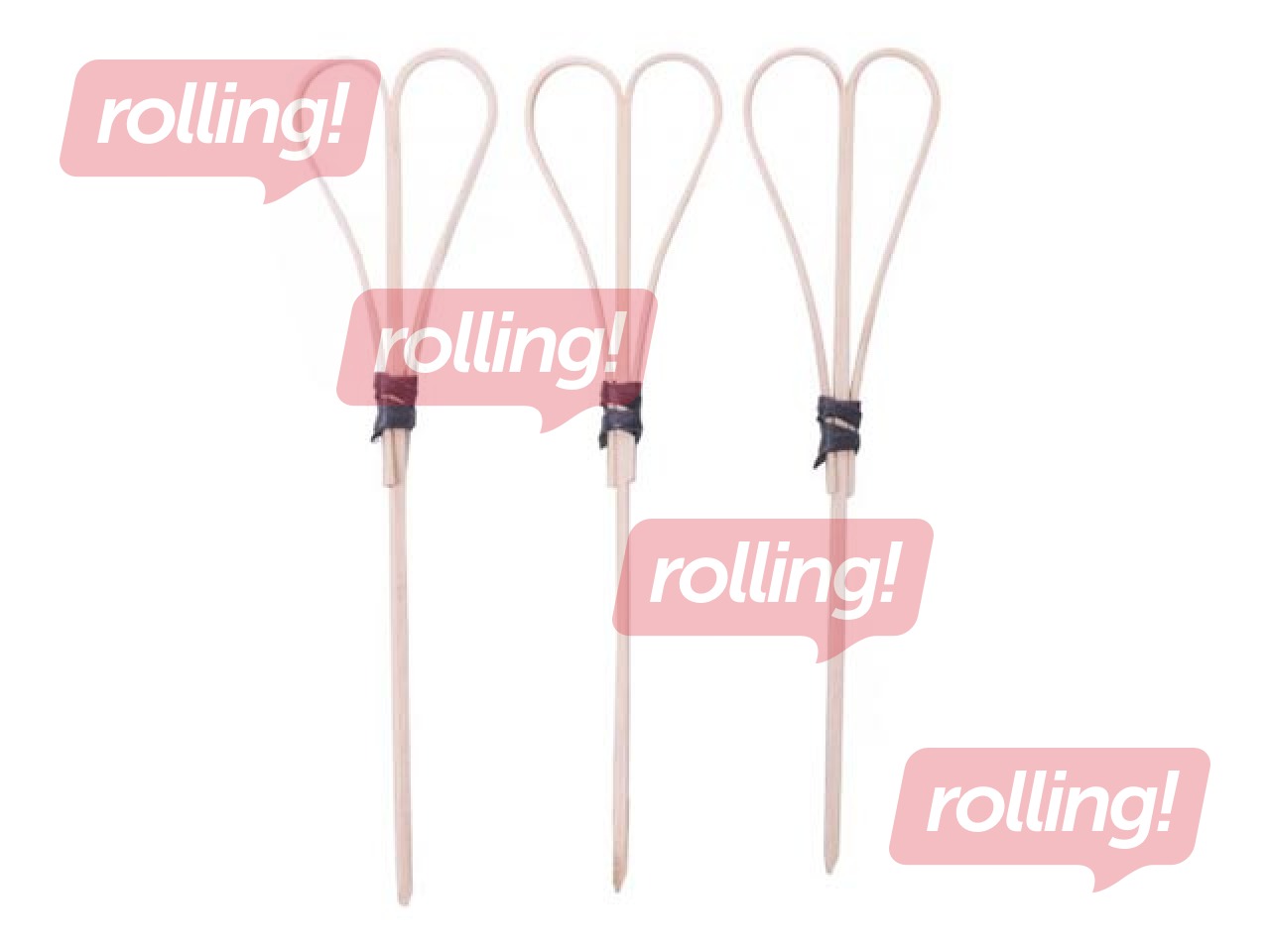 Iesmiņi LOOP, 12 cm, zaļi, 70 gab.