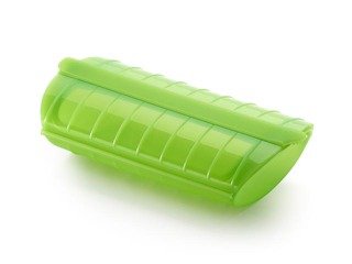 Tvaicēšanas trauks mikroviļņu krāsnij Lekue, 1-2 personām, zaļš