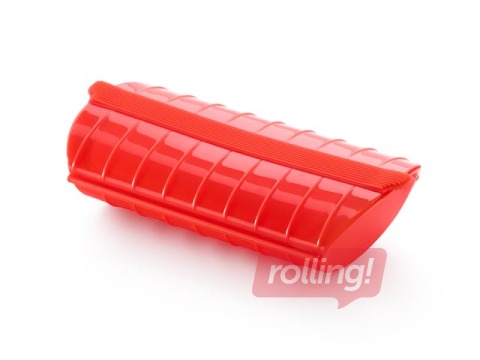 Tvaicēšanas trauks mikroviļņu krāsnij Lekue, 1-2 personām, sarkans