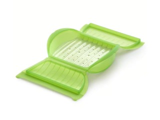 Tvaicēšamas trauks mikroviļņu krāsnij Lekue, 3-4 personām, zaļš