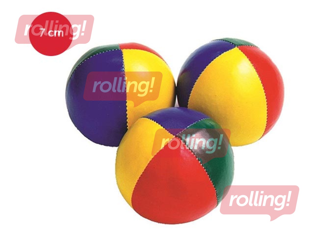 Žonglēšanas bumbiņas - 3gab, D=7cm