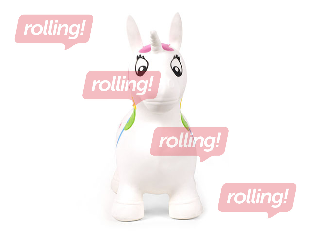 Lēkājamā figūra - baltais vienradzis