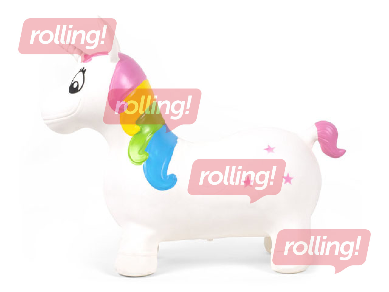 Lēkājamā figūra - baltais vienradzis