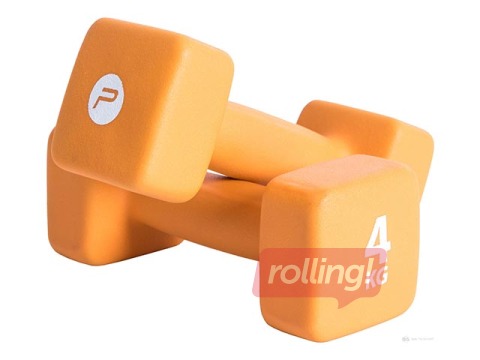 Aerobikas hantele 4kg, oranža, 2gab iepak