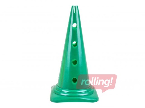 Konuss ar caurumiem sporta treniņiem, 50cm, zaļš
