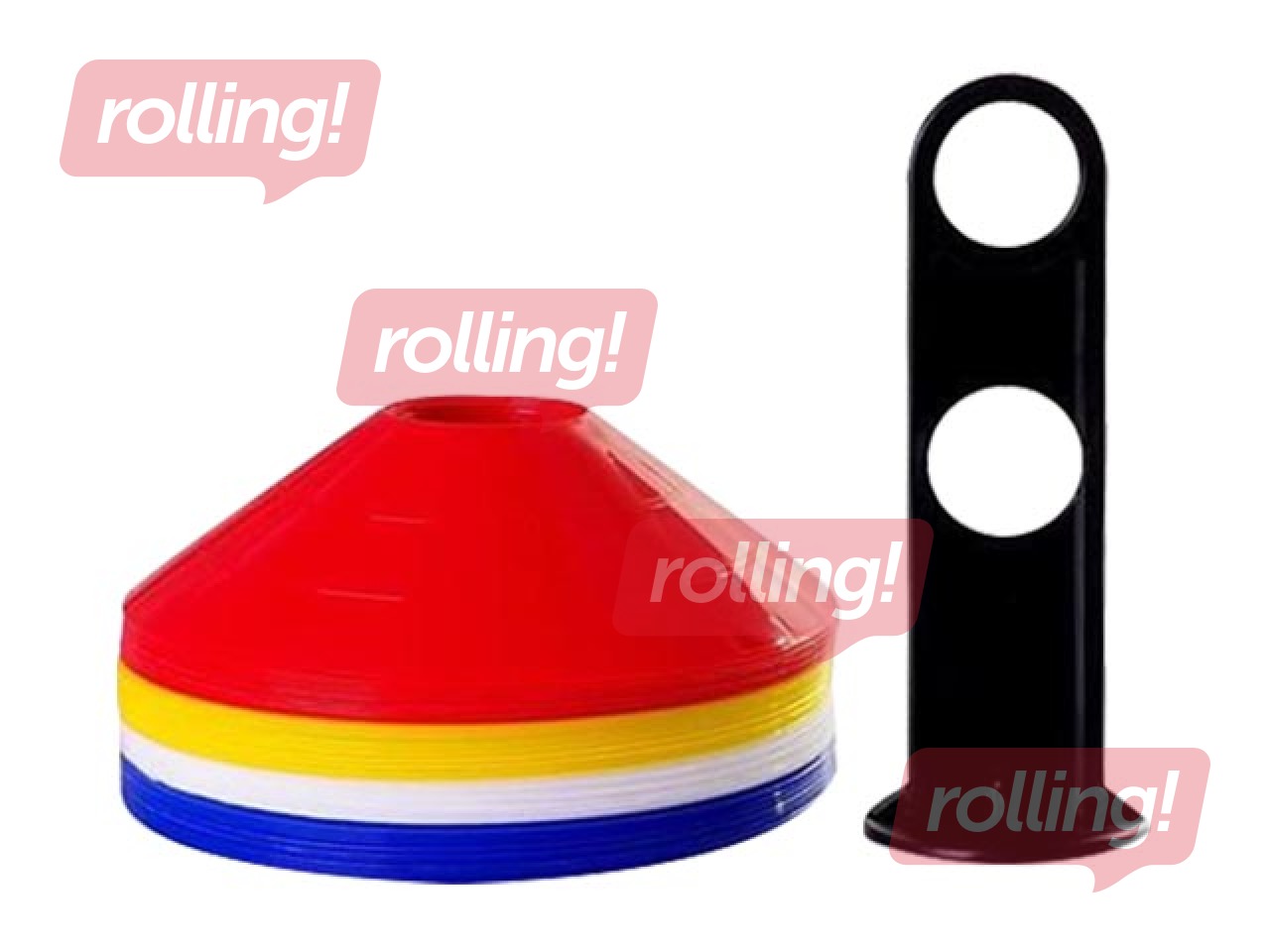 Konusu komplekts - ķīniešu cepurītes, dažādas krāsas, 40 gab.