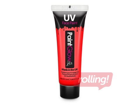 Ķermeņa un sejas krāsa, PaintGlow, luminiscējoša, sarkana