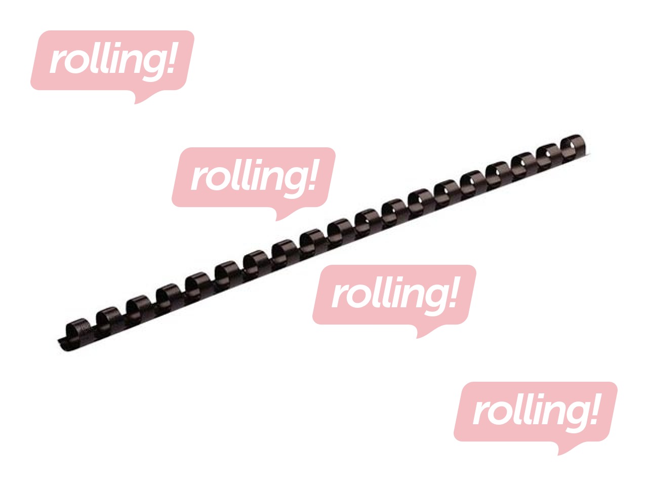 Plastmasas spirāles Fellowes, 6 mm, 100 gab., melnas