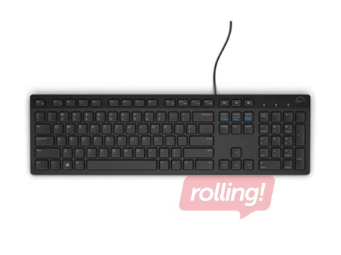Dell KB216 Standard, Wired, ENG, Black, USB