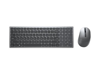 Dell Keyboard and Mouse KM7120W Wireless, 2.4 GHz, Bluetooth 5.0, ENG, Titan Gray