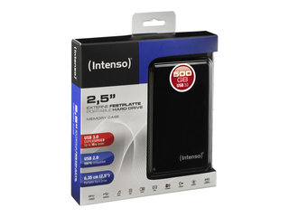 Ārējais cietais disk Intenso Memory Case, 500GB, USB3.0, Melns