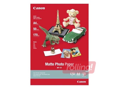 Foto papīrs Canon MP-101 matēts, A4, 210x297mm, 170g/m², 50 loksnes