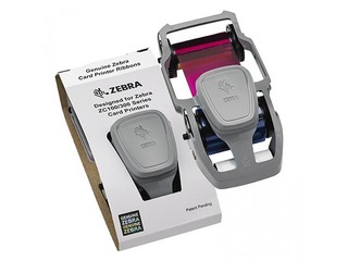 Zebra YMCKO 4-Colour Ribbon, for 300 plastic cards, Zebra ZC300
