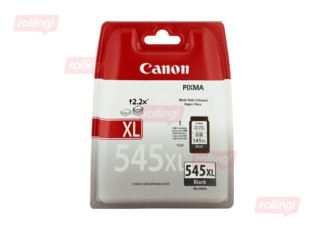 Tintes kasete CANON PG-545 XL, melna, (400 lpp.)