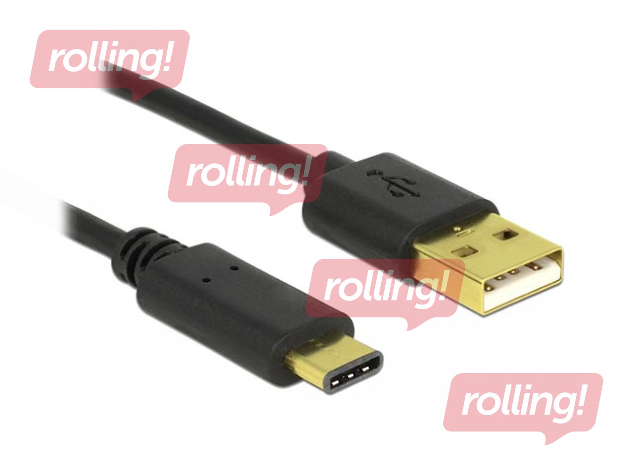 Delock Cable USB 2.0 Type-A male > USB Type-C 2.0 male 0.5 m black