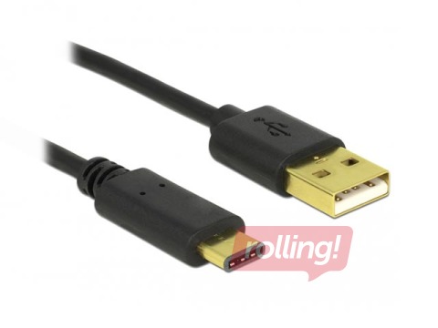 Delock Cable USB 2.0 Type-A male > USB Type-C 2.0 male 0.5 m black
