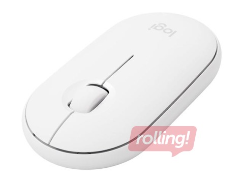 Bezvadu datorpele Logitech Pebble M350, Balta