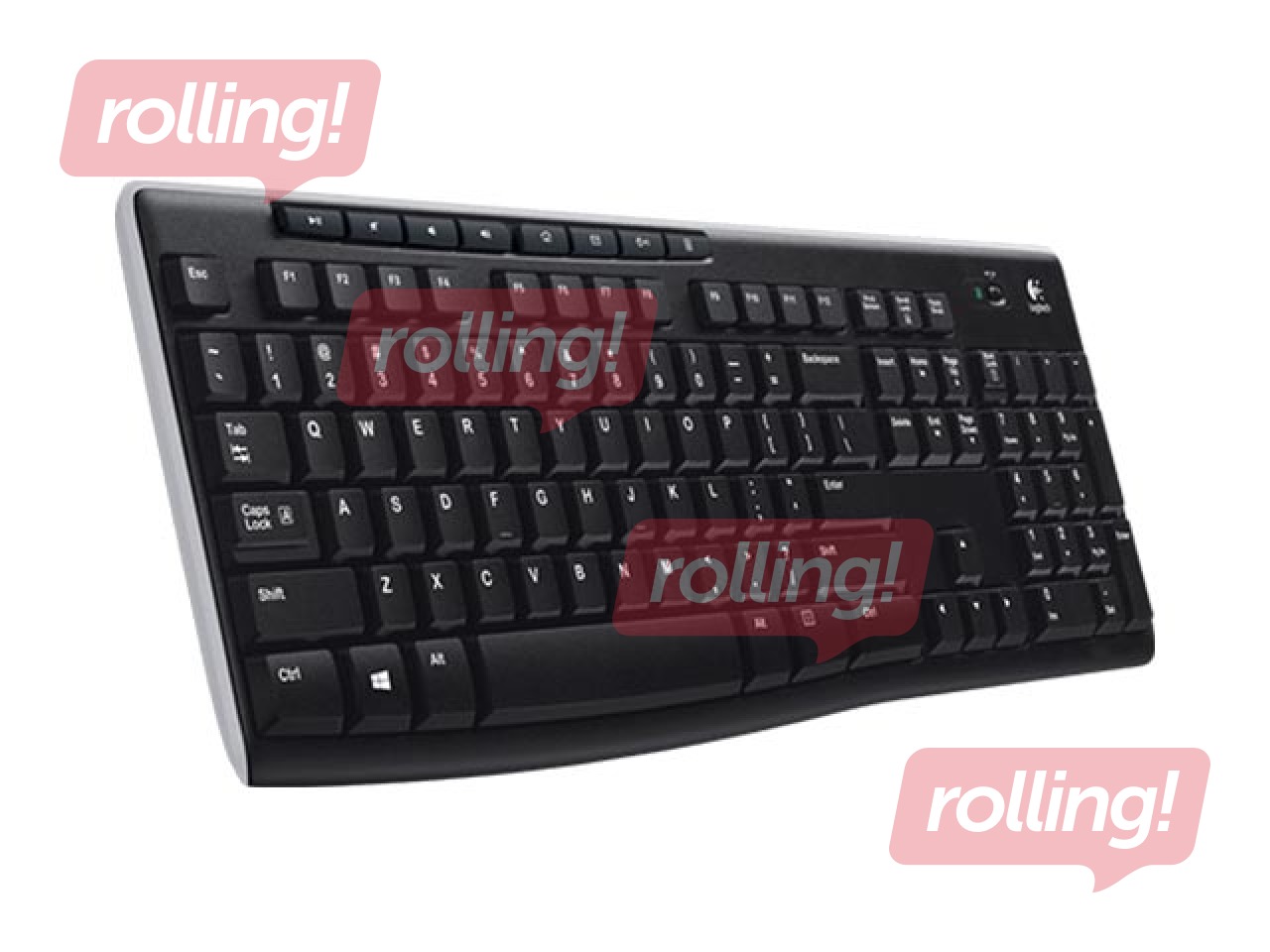 Bezvadu klaviatūra Logitech Wireless Keyboard K270, ENG