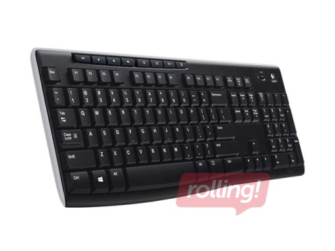 Bezvadu klaviatūra Logitech Wireless Keyboard K270, ENG