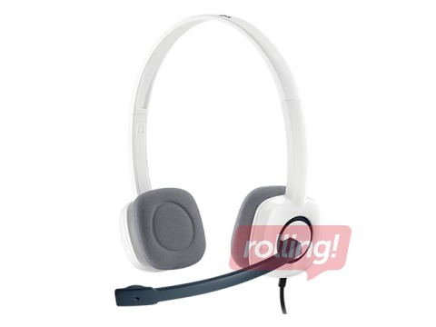 Logitech Stereo Austiņas H150, Baltas