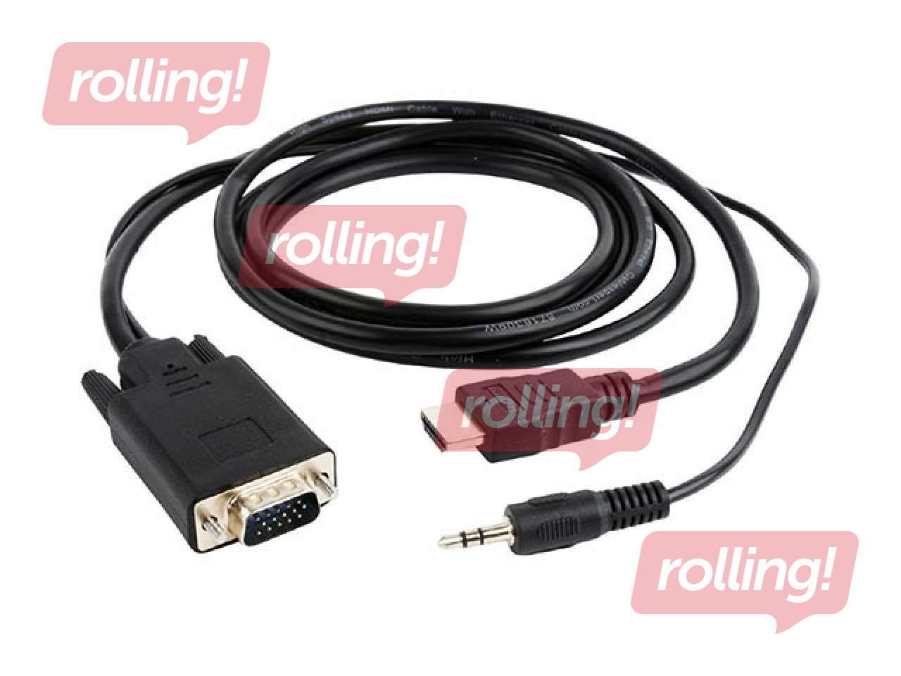 Gembird HDMI Male - VGA Male + 3.5mm, 3m