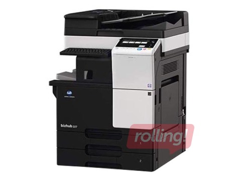 Daudzfunkciju melnbaltais lāzerprinteris Konica Minolta Bizhub 227, ADF, Duplex, Ethernet, 2x500 lpp