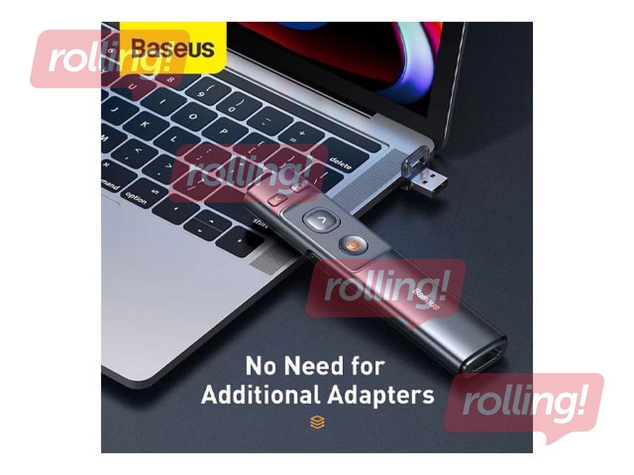 Prezentācijas palīgrīks Baseus, Orange Dot, AAA baterijas