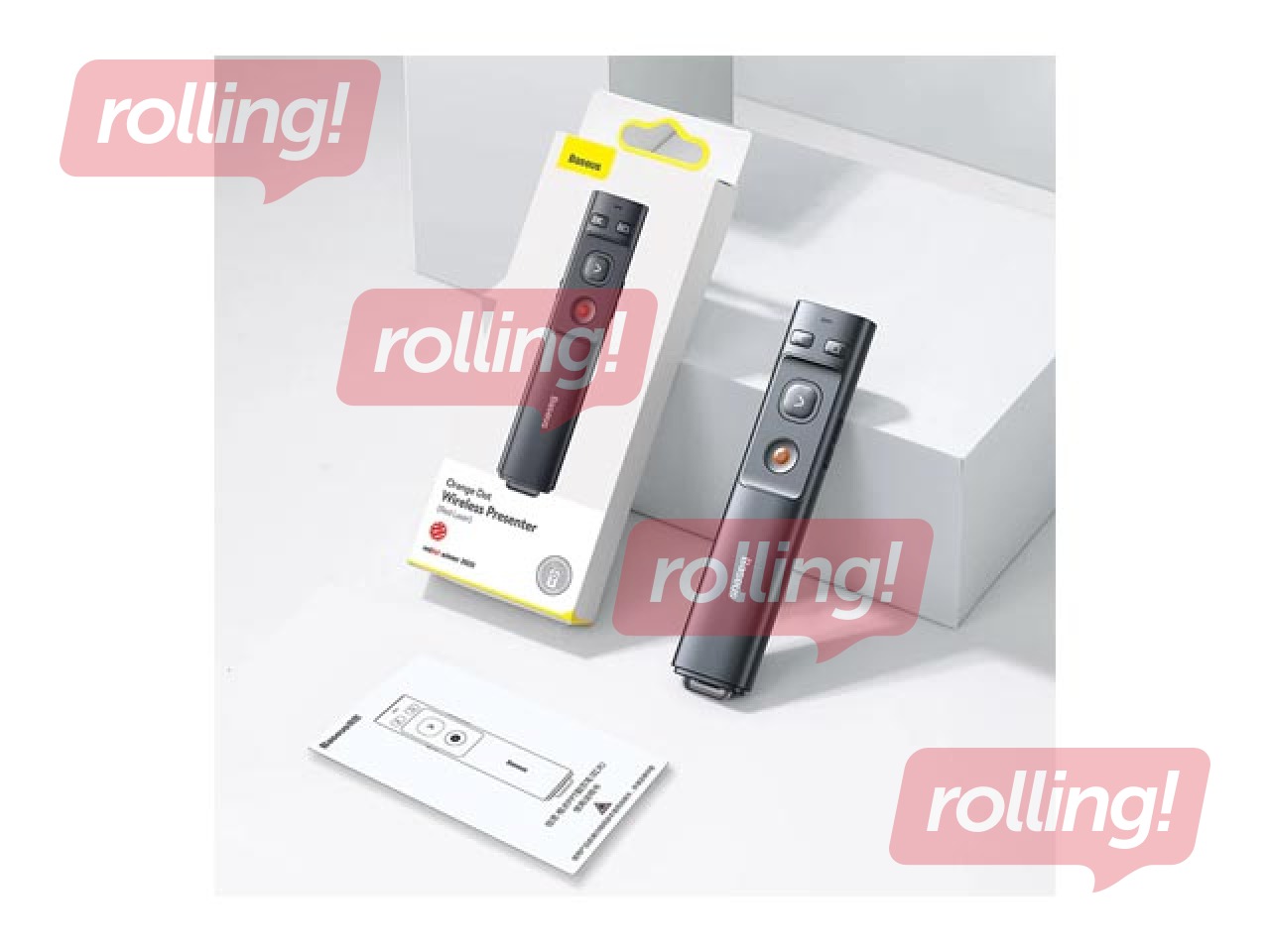 Prezentācijas palīgrīks Baseus, Orange Dot, AAA baterijas