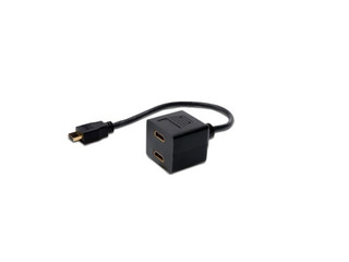 DIGITUS HDMI Y-splitter cable type A -2xtype A M/F, 0.2m