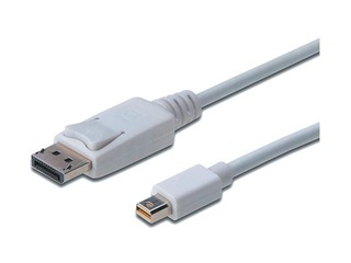Kabelis ASSMANN mini Displayport - Displayport, 2m, balts