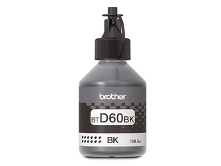 Melnās krāsas tintes pudele BT-D60BK, 6500 lapām (DCP-T310/510W/710W)
