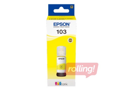 Tintes kasete Epson 103 ECOTANK dzeltena (7500 lpp., 65ml)