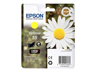 Tintes kasete Epson Expression HOME XP-202, dzeltena, (180 lpp.)
