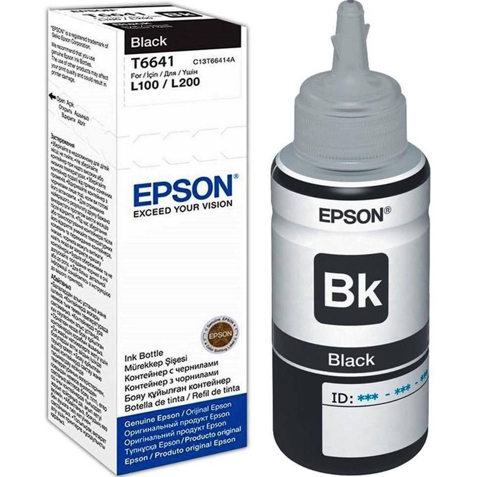 Tintes pudele Epson T6641, melna, 70ml